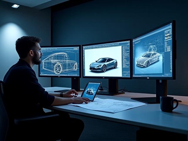 モダンなデザインワークステーション