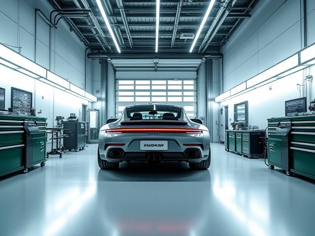 清潔で整理整頓されたチューニングベイ